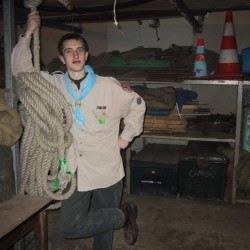 Damhert in het materiaalkot - Scouts en Gidsen Zaventem 